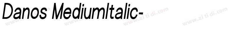 Danos MediumItalic字体转换